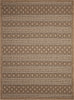 Trans Ocean Monterey 8387/48 Tribal Stripe Black Area Rug main image