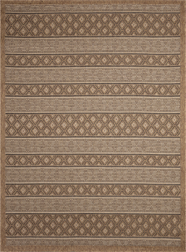 Trans Ocean Monterey 8387/48 Tribal Stripe Black Area Rug main image