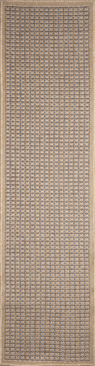 Trans Ocean Monterey 8386/03 Basket Blue Area Rug Runner Image