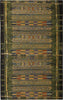 Trans Ocean Esencia 8057/06 Tribal Stripe Green Area Rug 