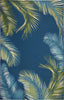 Trans Ocean Marina 8151/33 Palm Border Navy Area Rug Main Image