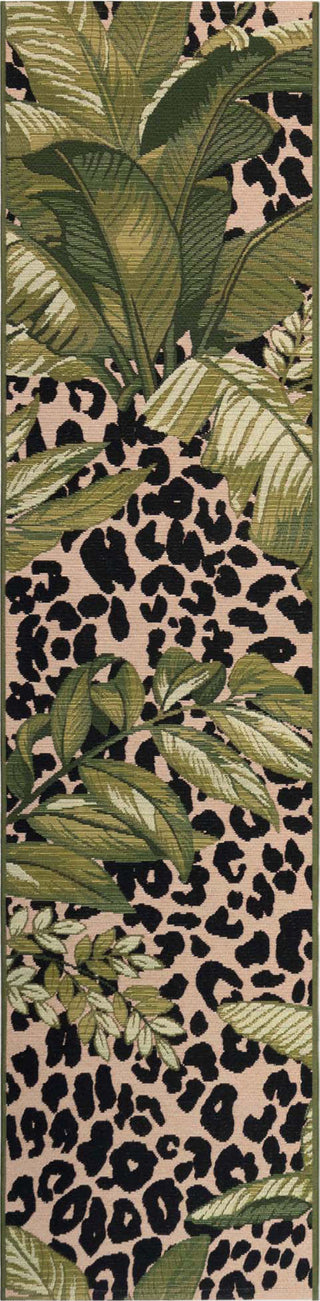 Trans Ocean Marina 8056/06 Safari Green Area Rug Runner Image