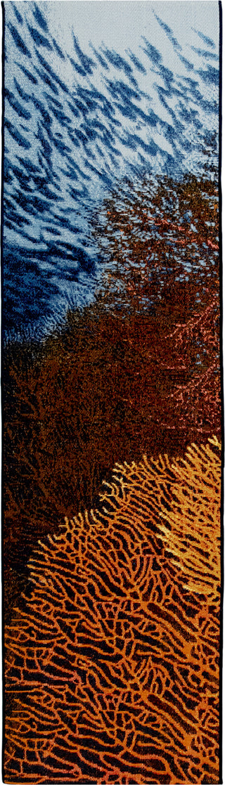 Trans Ocean Marina 8079/04 Coral Area Rug Runner Image