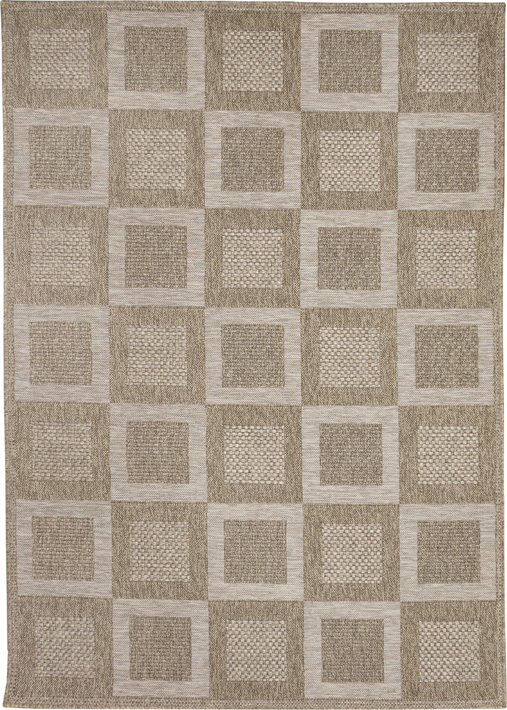 Trans Ocean Orly 6483/12 Squares Natural Area Rug main image