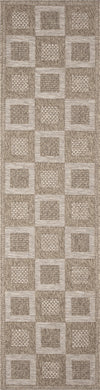 Trans Ocean Orly 6483/12 Squares Natural Area Rug Runner Image