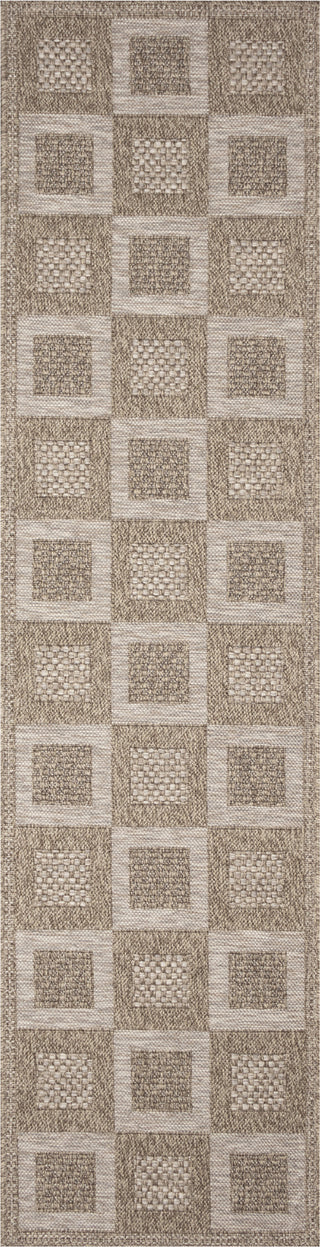 Trans Ocean Orly 6483/12 Squares Natural Area Rug Runner Image