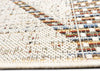 Trans Ocean Avena 7458/12 Diamond Stripe Ivory Area Rug Pile Image