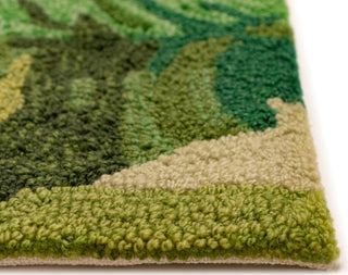 Trans Ocean Capri Palm Leaf Green Area Rug by Liora Manne 
