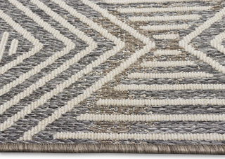 Trans Ocean Cove 6731/47 Diamonds Grey Area Rug Pile Image