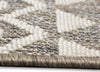 Trans Ocean Cove 6737/47 Peruvian Stripe Grey Area Rug Pile Image