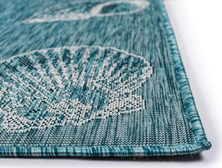 Trans Ocean Carmel 8414/04 Shells Blue Area Rug by Liora Manne 