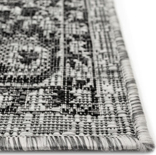 Trans Ocean Carmel 8418/48 Vintage Floral Black Area Rug by Liora Manne 