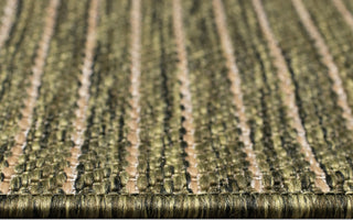 Trans Ocean Carmel 8422/06 Texture Stripe Green Area Rug by Liora Manne 