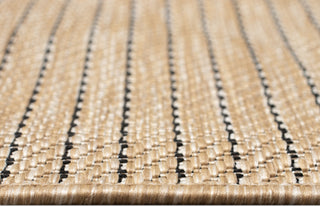 Trans Ocean Carmel 8422/12 Texture Stripe Natural Area Rug by Liora Manne 