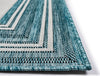 Trans Ocean Carmel 8425/04 Multi Border Blue Area Rug by Liora Manne 