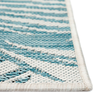 Trans Ocean Carmel 8439/04 Palm Blue Area Rug by Liora Manne 