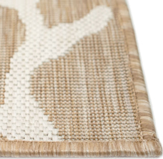 Trans Ocean Carmel 8448/12 Coral Border Beige Area Rug by Liora Manne 