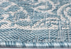 Trans Ocean Carmel 8476/04 Antique Tile Aqua Area Rug Pile Image