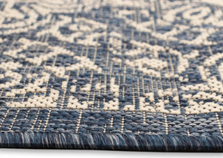 Trans Ocean Carmel 8476/33 Antique Tile Navy Area Rug by Liora Manne 