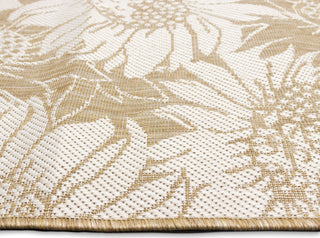 Trans Ocean Carmel 8483/12 Sunflower Field Sand Area Rug Pile Image