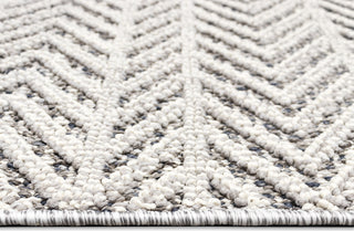 Trans Ocean Dunes 6680/38 Chevron Silver Area Rug Pile Image