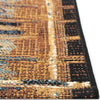 Trans Ocean Esencia 8057/09 Tribal Stripe Gold Area Rug Pile Image