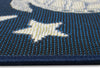 Trans Ocean Esencia 9576/33 Turtle And Stars Navy Area Rug Pile Image