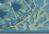 Trans Ocean Esencia 9581/04 Seaturtle Garden Area Rug Pile Image