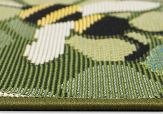 Trans Ocean Esencia 9585/06 Bee Free Green Area Rug Pile Image