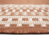 Trans Ocean Malibu 8228/17 Etched Border Clay Area Rug Pile Image