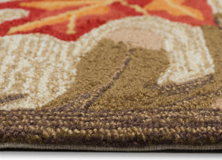 Trans Ocean Ravella 2304/12 Falling Leaves Natural Area Rug Pile Image