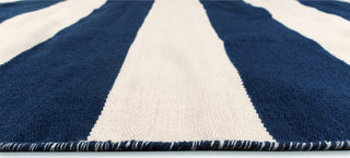 Trans Ocean Sorrento Rugby Stripe Navy Area Rug by Liora Manne 
