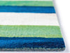Trans Ocean Visions II 4313/03 Painted Stripes Cool Area Rug Pile Image