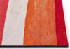 Trans Ocean Visions II 4313/24 Painted Stripes Warm Area Rug Pile Image