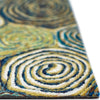 Trans Ocean Visions III Giant Swirls Green Area Rug by Liora Manne 