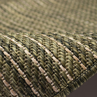 Trans Ocean Carmel 8422/06 Texture Stripe Green Area Rug by Liora Manne 