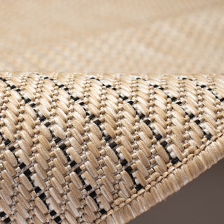 Trans Ocean Carmel 8422/12 Texture Stripe Natural Area Rug by Liora Manne 