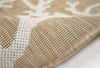 Trans Ocean Carmel 8448/12 Coral Border Beige Area Rug by Liora Manne 
