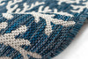 Trans Ocean Carmel 8448/33 Coral Border Blue Area Rug by Liora Manne 