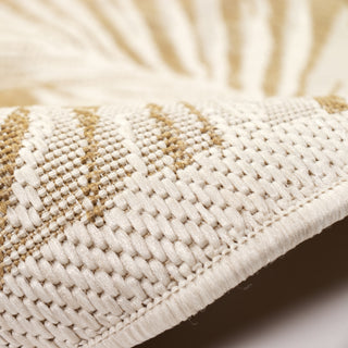 Trans Ocean Carmel 8474/12 Fronds Beige Area Rug by Liora Manne 