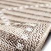 Trans Ocean Malibu 8225/12 Checker Diamond Neutral Area Rug Roll Image