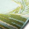 Trans Ocean Marina 8151/04 Palm Border Aqua Area Rug Roll Image