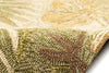 Trans Ocean Ravella Tropical Leaf Natural Area Rug by Liora Manne 