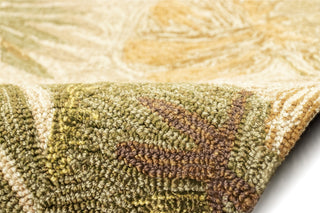 Trans Ocean Ravella Tropical Leaf Natural Area Rug by Liora Manne 