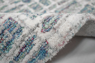 Trans Ocean Savannah 9512/04 Grid Blue Area Rug by Liora Manne 