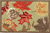 Trans Ocean Ravella 2304/16 Falling Leaves Moss Area Rug 