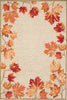 Trans Ocean Ravella 2303/12 Falling Leaves Border Natural Area Rug main image