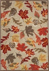 Trans Ocean Ravella 2304/12 Falling Leaves Natural Area Rug main image