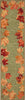 Trans Ocean Ravella 2303/16 Falling Leaves Border Moss Area Rug Runner Image