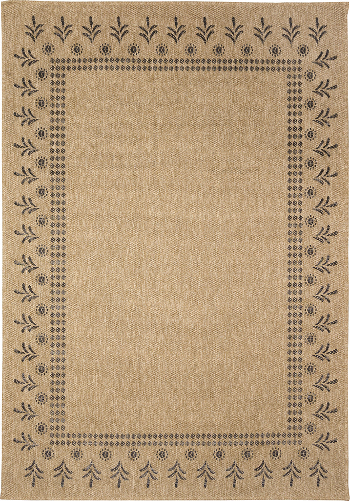 Trans Ocean Sahara 7188/12 Block Print Border Natural Area Rug main image